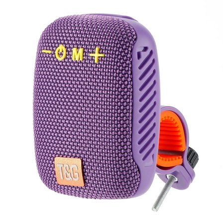 EtaShop Bisiklet Bluetooth Hoparlör Taşınabilir Su Geçirmez Çift Bağlantı FM Radyo Mor