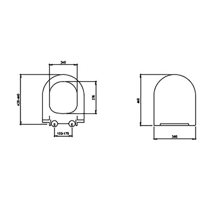 Bocchi Pure Slim Soft Klozet Kapağı Mat Beton