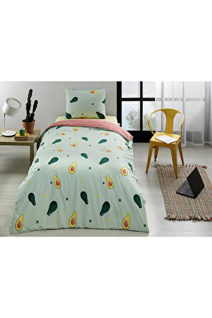 Floretta Avocado Çift Kişilik Nevresim Takımı