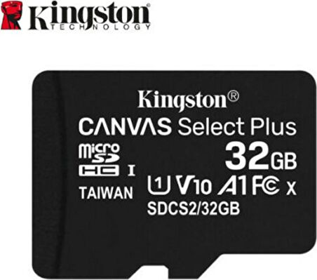 Kingston 32GB MicroSDHC Canvas Select Plus Hafıza Kartı SDCS2/32GB
