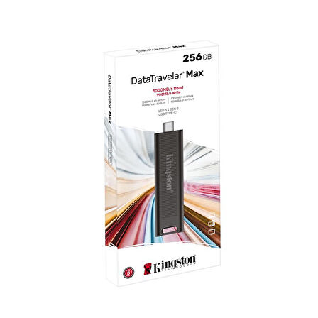 Kingston DTMAX/256GB 256 GB DT Max USB 3.2 Gen 2 Siyah USB Flash Bellek