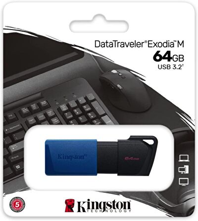 Kingston Exodia M 64GB Usb3.2 Dtxm/ Yüksek Hızlı USB Flash Bellek