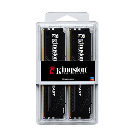 16 Gb (2x8gb) Ddr5 5600mhz Kıngston Beast Black Cl36 Dt Kf556c36bbek2/16tr