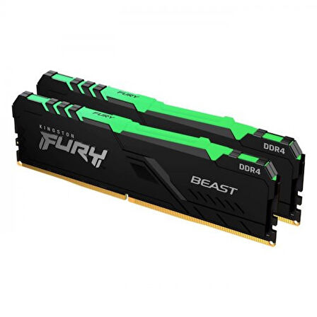 Kingston KF432C16BB2AK2/64TR 64 GB (2x32) DDR4 3200Mhz CL16 Beast RGB Bilgisayar Bellek
