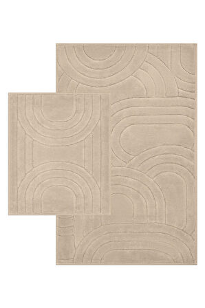 DIAMOND CIRCLE 60x100+50x60 BEIGE