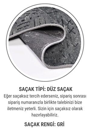 Venüs Yumuşak Pamuk Dokuma Kilim | Kaymaz Tabanlı Antrasit Iskandinav Halı | Salon Ve Mutfak Halısı