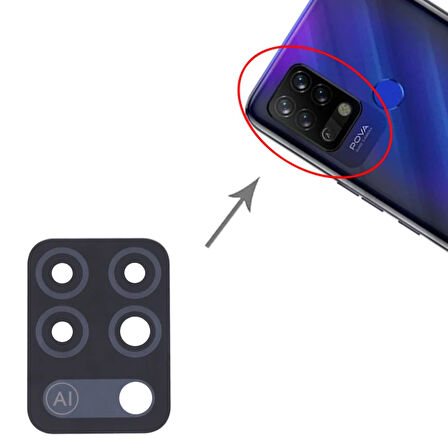 Tecno Uyumlu Pova Kamera Lensi Cam LD7, LD7j