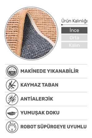 Azra Hardal Özel Kaymaz Tabanlı Pamuk Dokuma Kilim