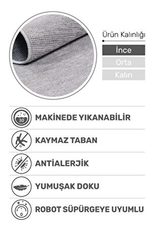 Azra Kaymaz Taban Halı – Salon, Çocuk Odası ve Mutfak için Yıkanabilir, Yumuşak Kilim