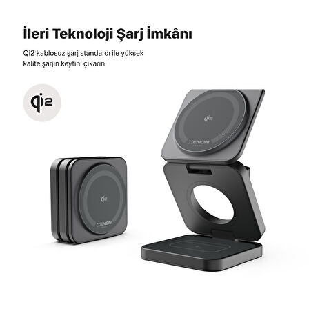 3-in-1 Kablosuz Şarj Standı