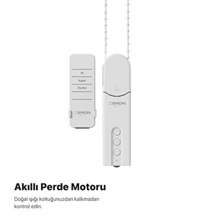 Xenon Smart Perde Motoru Zigbee Bağlantılı Uzaktan Kumandalı Google Home/Alexa Uyumlu Otomatik Perde Açma-Kapama Cihazı X7726