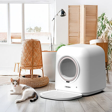 Akıllı Kedi Tuvaleti, Akıllı Kamera, Mama Kabı, Akıllı Kedi Su Pınarı Ve Filtre 5'li Pet Seti