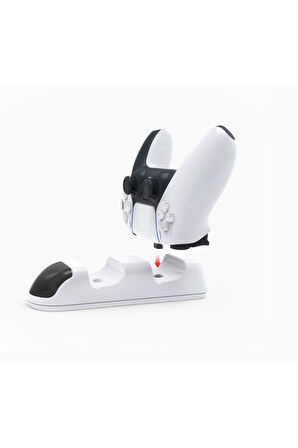 Tp5-0506 Led Göstergeli Çiftli Ps5 Playstation 5 Manyetik Şarj Standı