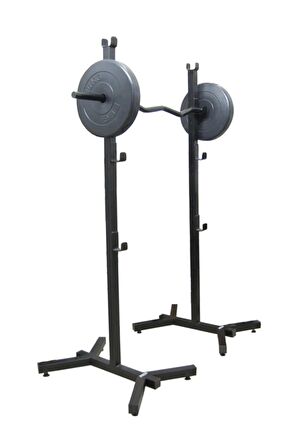 Bnc-01 Bench Press Squat Halter Standı Sehpası Ve 120 cm Siyah Z Bar