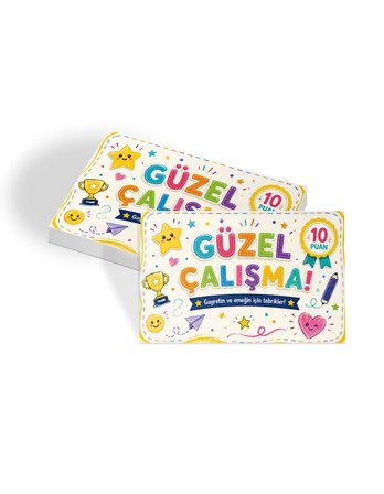 Güzel Çalışma Öğrenci Başarı Kartı 50 Adet