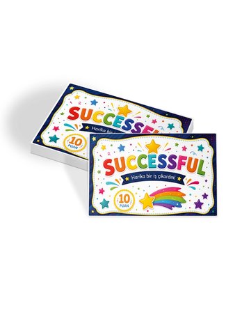 SuccesFull Öğrenci Başarı Kartı 50 Adet