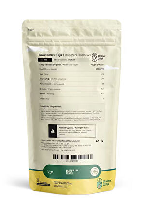 Kavrulmuş Kaju 1KG