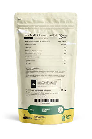 Kavrulmuş Fındık 1KG