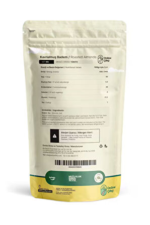 Kavrulmuş Badem 1KG