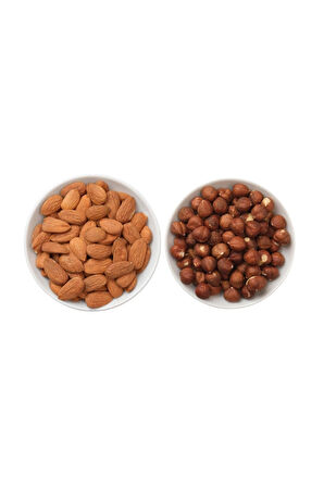 Çiğ Girsun Fındık 1KG + Çiğ Yerli Badem 1KG