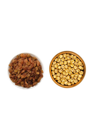 İzmir Üzümü 500Gr ve Dağlı Sarı Leblebi 5×100Gr İkili Set