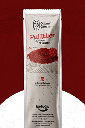 Atom (Zehir) Kırmızı İpek Pul Biber 80Gr