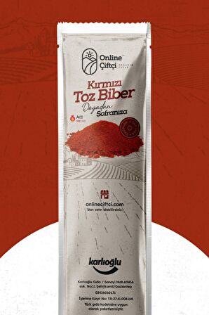  Acı Kırmızı Toz Biber 80Gr