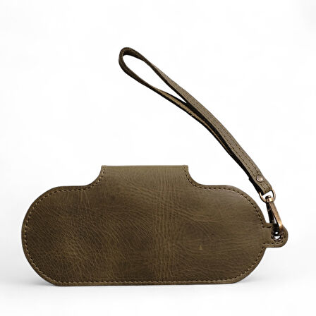 Modica Manila - Hakiki Deri Gözlük Kılıfı | El Tutma Saplı, Şık ve Dayanıklı Unisex Tasarım