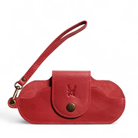 Modica Manila - Hakiki Deri Gözlük Kılıfı | El Tutma Saplı, Şık ve Dayanıklı Unisex Tasarım