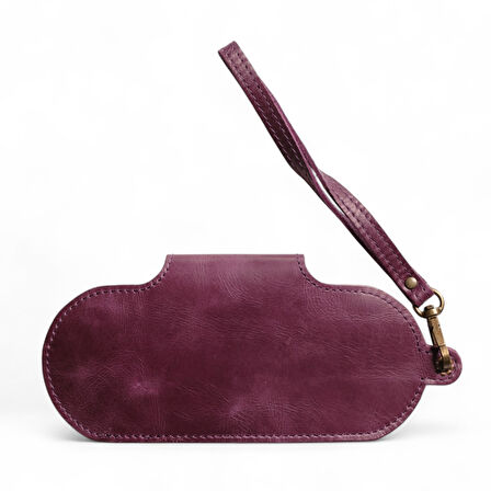 Modica Manila - Hakiki Deri Gözlük Kılıfı | El Tutma Saplı, Şık ve Dayanıklı Unisex Tasarım