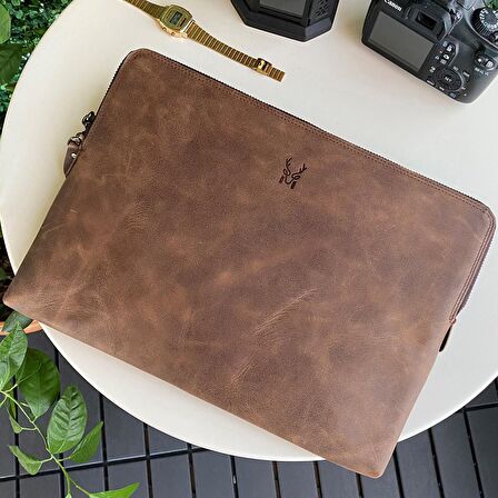 Modica® Renton - Hakiki Deri MacBook Çantası 13.3"