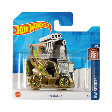 Hot Wheels 1/64 Ölçek Tekli Regular Arabalar HKK44 Hw Sports / Tee'D Off 2 Kahverengi