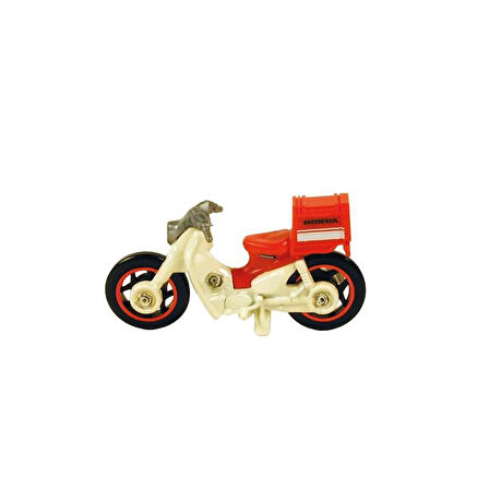 Hot Wheels 1/64 Ölçek Tekli Regular Arabalar HKG43 Hw Moto / Honda Super Cub Custom Kırmızı