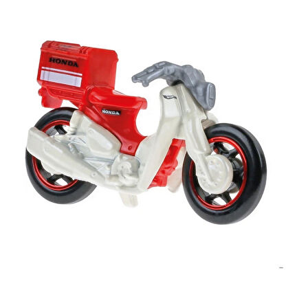 Hot Wheels 1/64 Ölçek Tekli Regular Arabalar HKG43 Hw Moto / Honda Super Cub Custom Kırmızı