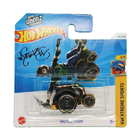 Hot Wheels 1/64 Ölçek Tekli Regular Arabalar HTD18 Hw Xtreme Sports / Wheelie Chair