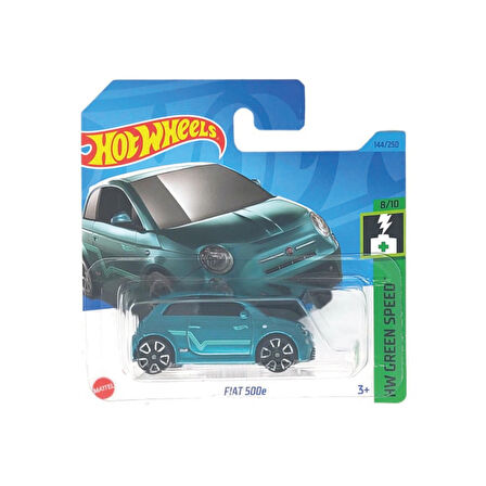 Hot Wheels 1/64 Ölçek Tekli Regular Arabalar HKH59 Hw Green Speed / Fiat 500e