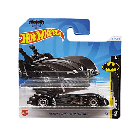 Hot Wheels 1/64 Ölçek Tekli Regular Arabalar HYW60 Batman / Batman & Robin Batmobile