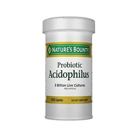 Nature's Bounty Probiotic Acidophilus 100 Kapsül