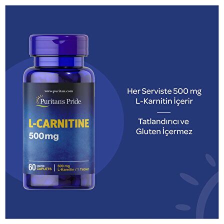 Puritan's Pride L-Carnitine 500 Mg 60 Tablet - AROMASIZ