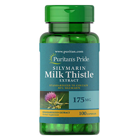  Puritan's Pride Silymarin Milk Thistle Extract 175 Mg 100 Kapsül - AROMASIZ