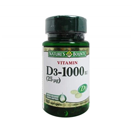 Vitamin D3 1000 IU 100 Softjel