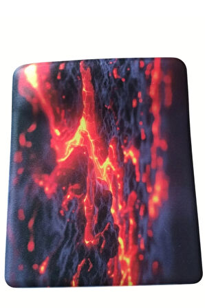 Magma Desenli Bilek Destekli Kaymaz Taban Bilgisayar Notebook Düz Mouse Pad - Bileklikli Mauspad
