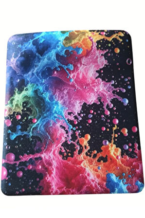 Renkli Köpükler Desenli Bilek Destekli Kaymaz Bilgisayar Notebook Mouse Pad - Bileklikli Mauspad