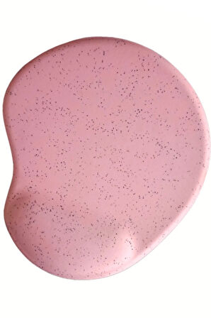 Oval Pembe Kum Desen Bilek Destekli Kaymaz Taban Bilgisayar Notebook Mouse Pad -bileklikli Maus Ped