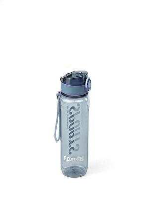 Bear & Dear Otomatik Kapak Şeffaf Mavi Matara 700 Ml - MT0028