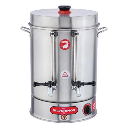 Işıkgaz Silverinox Metal Musluk 250 Bardak Çay Makinesi 23 L Çay Potu