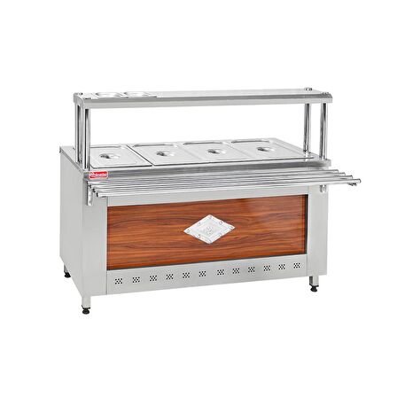 Himaksan Endüstriyel 3+1 Elektrikli 4 Gözlü Tezgahlı Benmari
