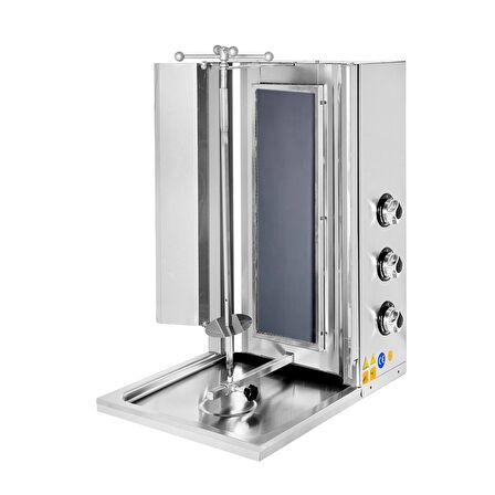 Karacasan Endüstriyel Elektrikli 3 Radyanlı Döner Ocağı Makinesi
