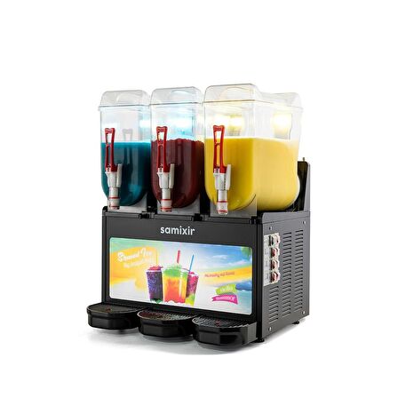 Samixir Triple Allure Üçlü 12+12+12 Lt Slush Buzlaş Karlamaç Makinesi