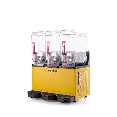 Samixir Triple Üçlü 12+12+12 Lt Slush Buzlaş Karlamaç Makinesi